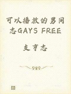 可以播放的男同志GAYS FREE